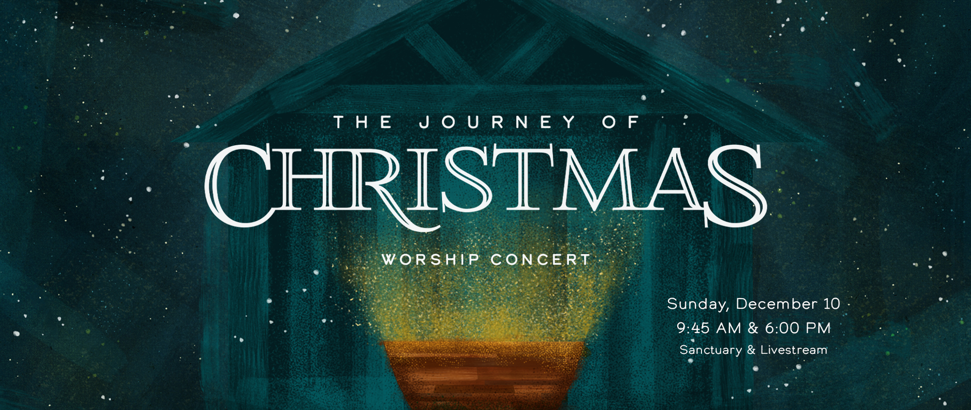 Christmas Concert
Sunday, December 10
9:45 AM & 6:00 PM
