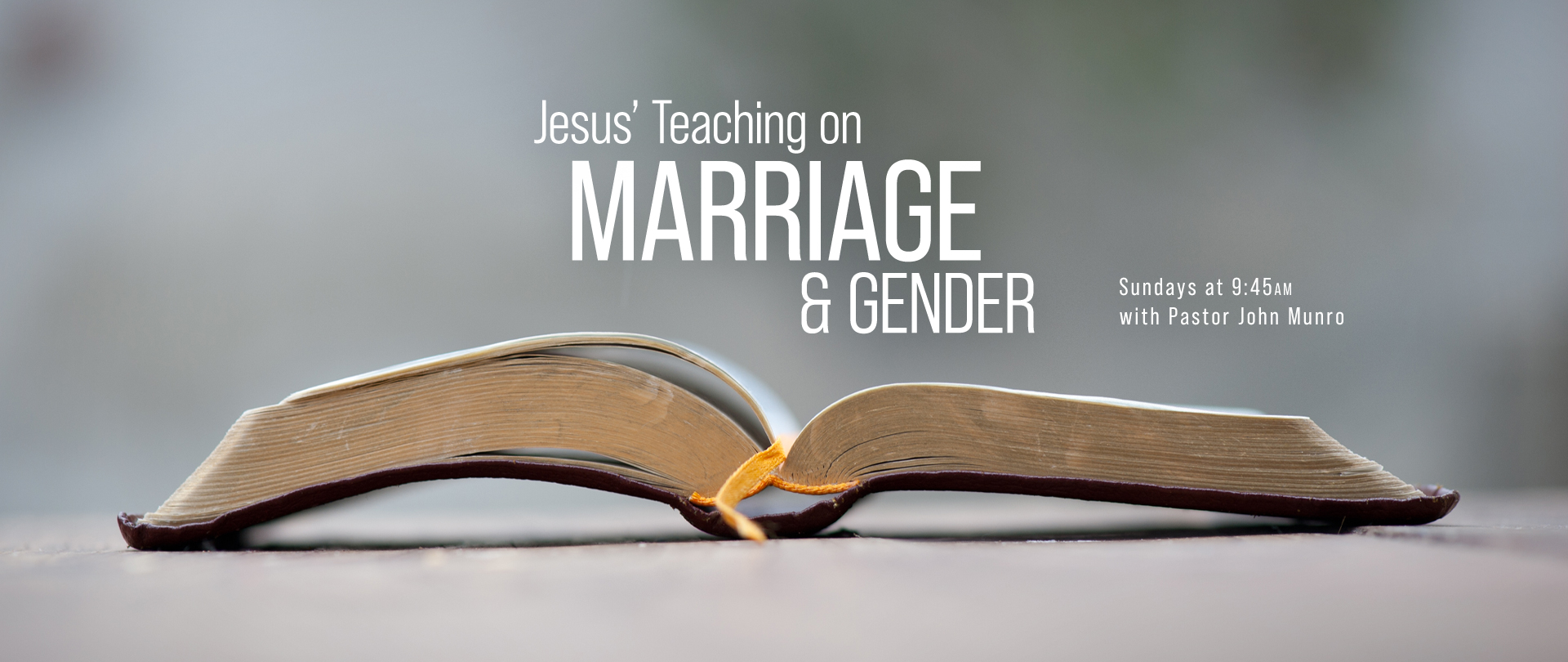 Jesus on Marriage & Gender

