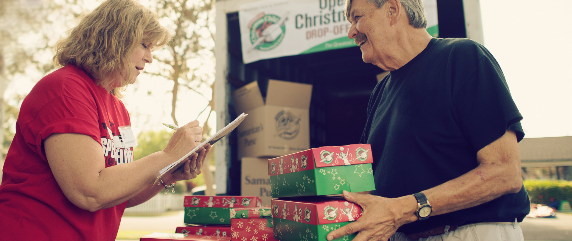 <p>OCC Volunteers<br />
Help Distribute Shoeboxes<br />
Oct 11&ndash;Nov 22<br />
<em>Sign up for a slot!</em></p>
